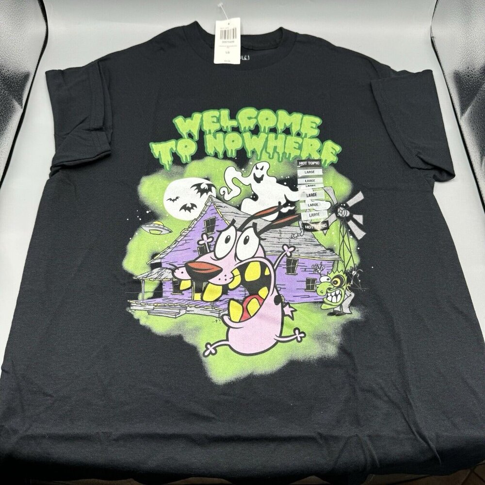 Cartoon Network Courage The Cowardly Dog T-Shirt Juniors Size Large
